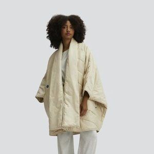 Casper Brand Snoozewear Blanket Robe SZ SMALL in "Oatmilk" BRAND NEW